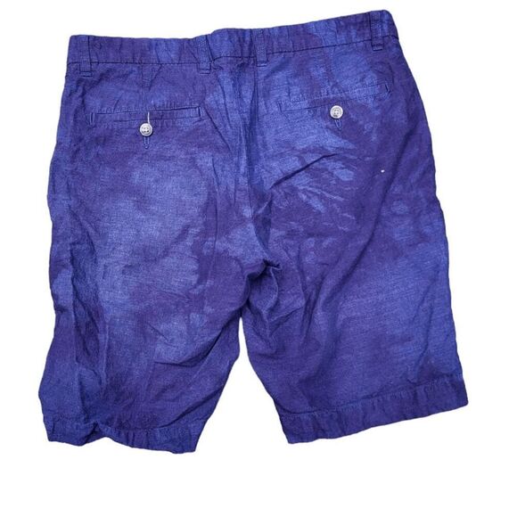 Ben Sherman Linen Purple Ice Dyed Shorts - W31 - Picture 2 of 5